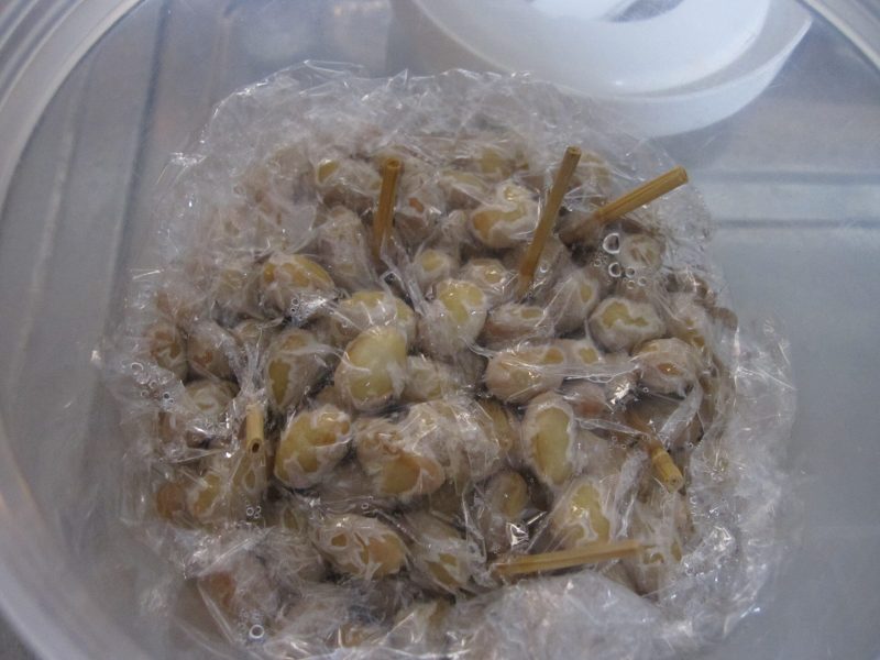 Fermented natto beans